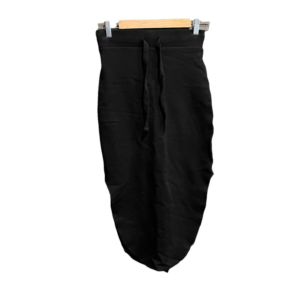 Frank & Eileen Black Drawstring Mini Skirt